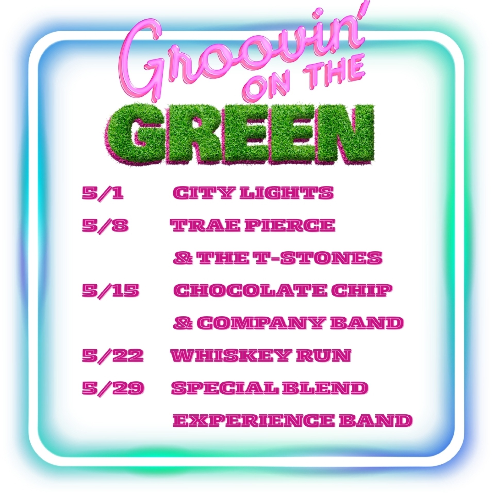 groovin on the green lineup
