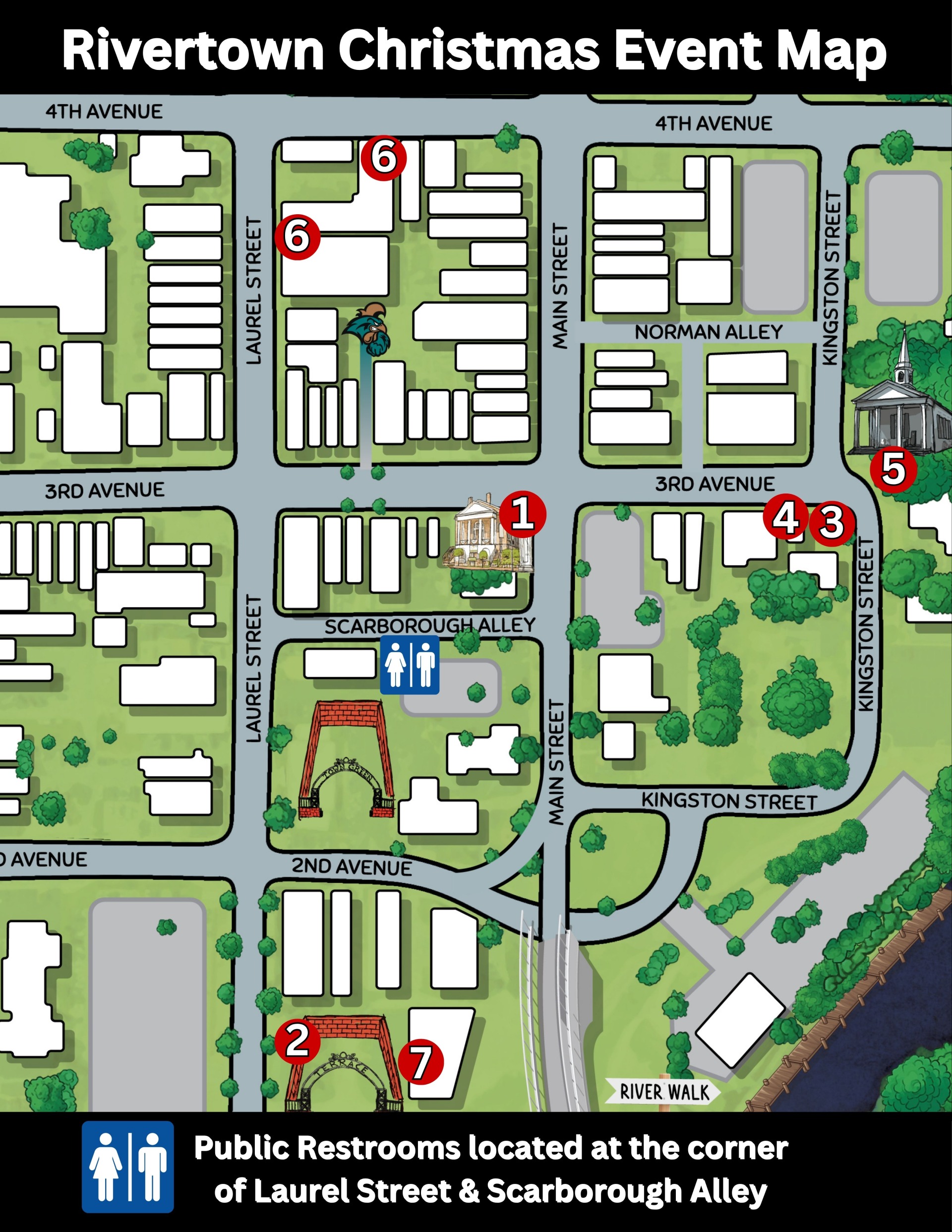 rivertown christmas map