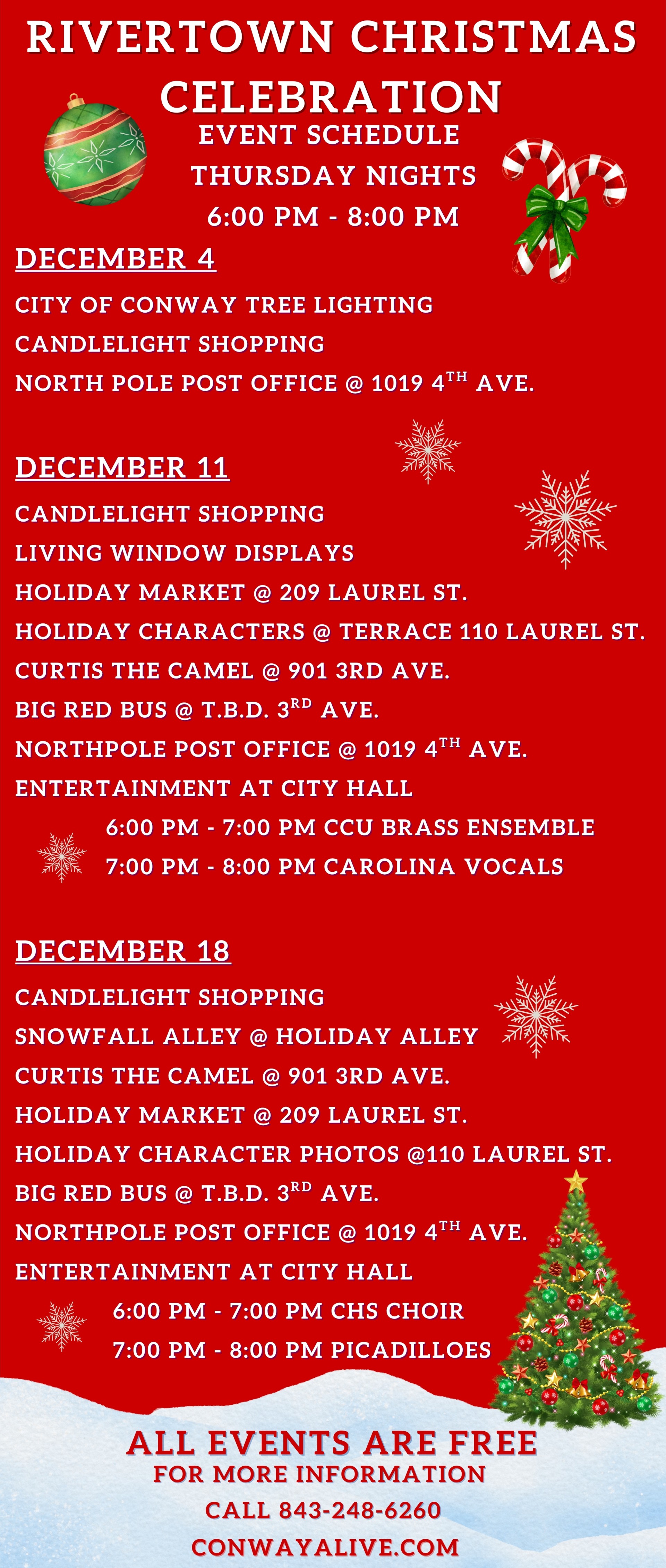 Rivertown Christmas Schedule