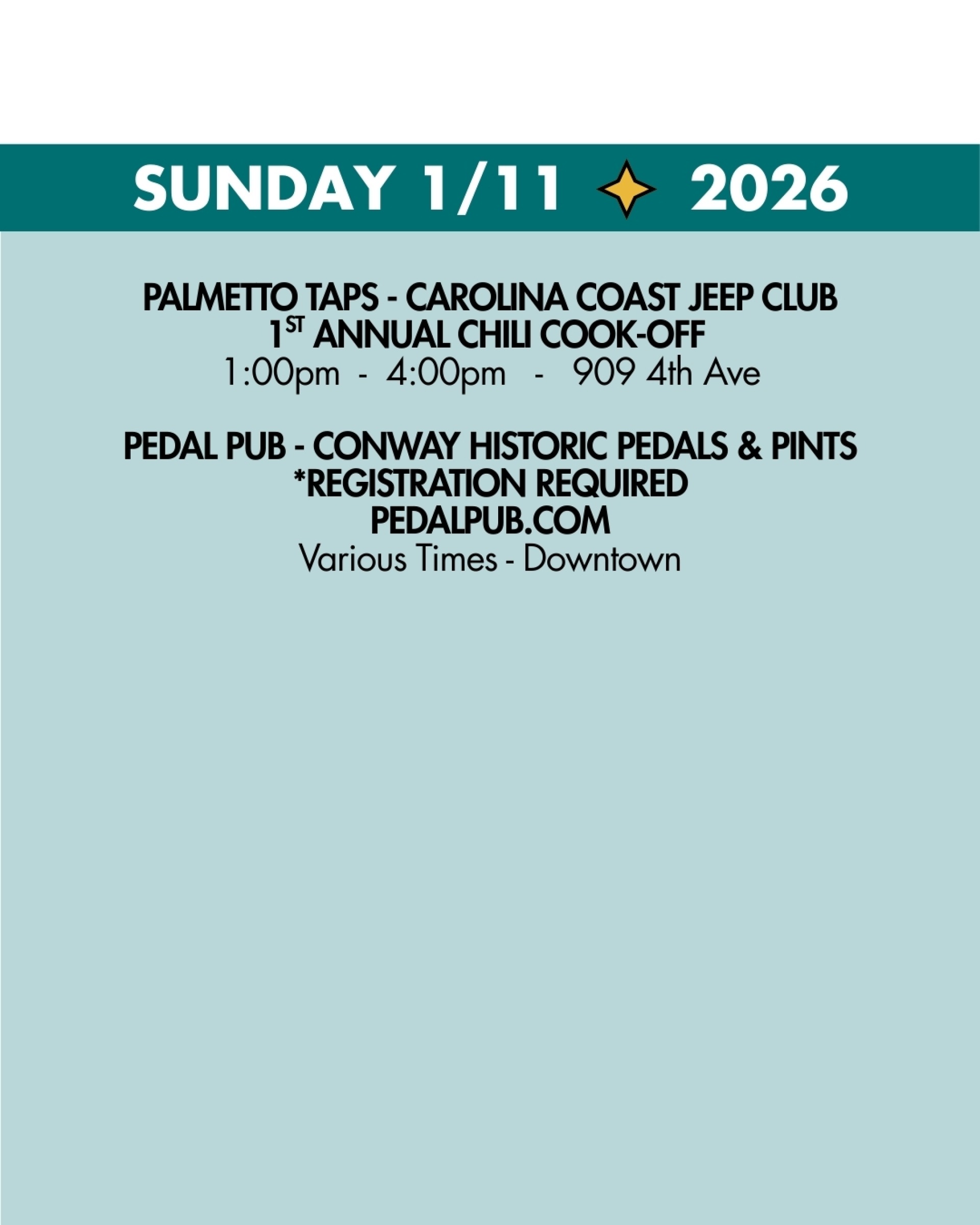 weekend rundown 1/11