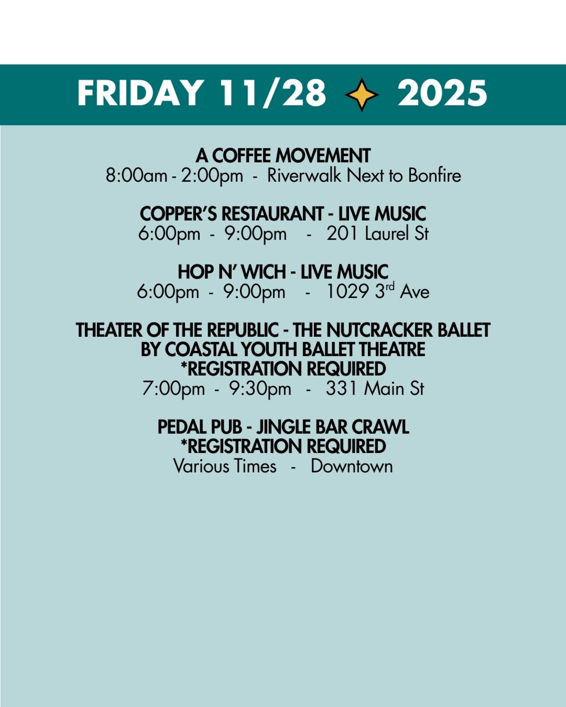 weekend rundown 11/28