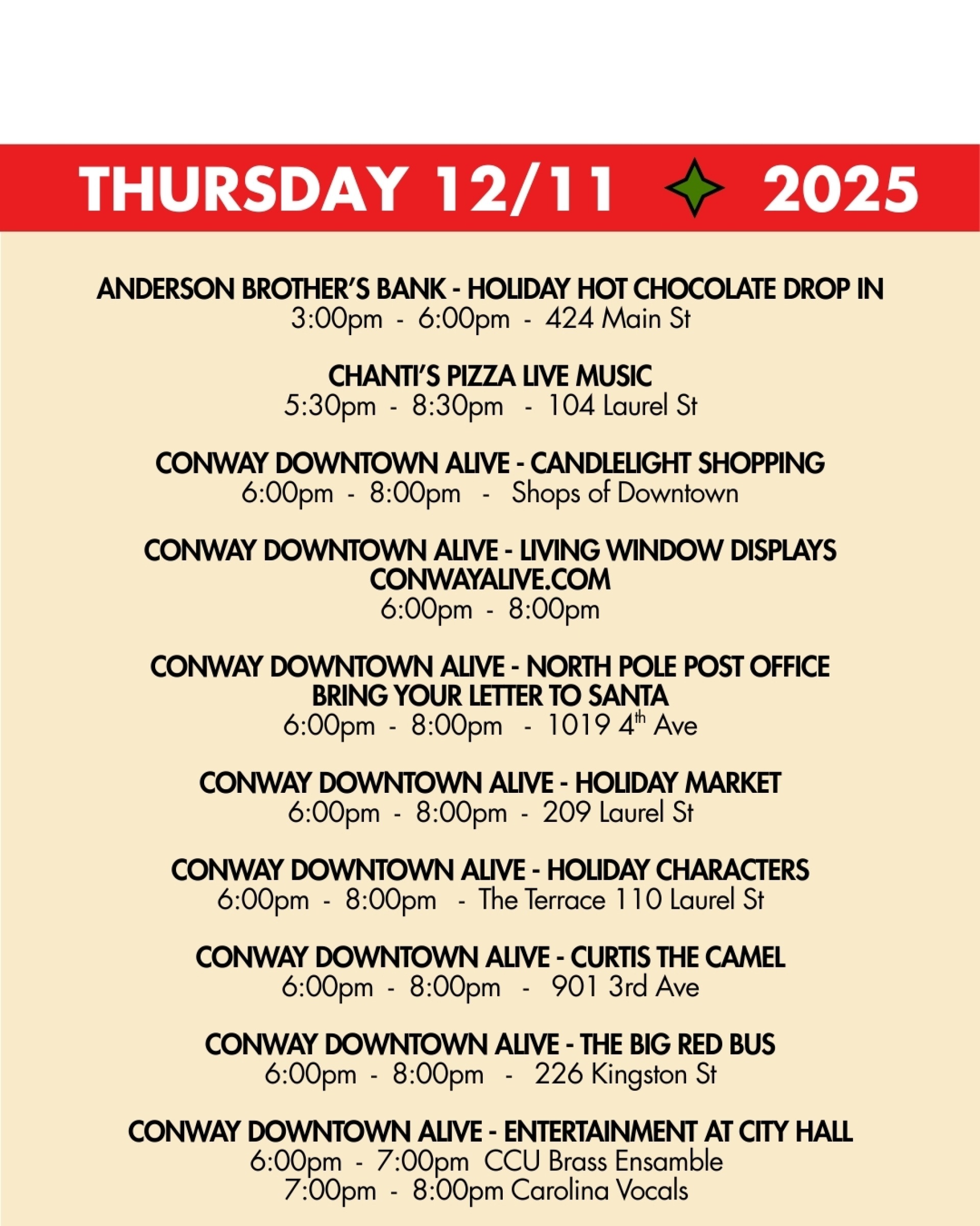 weekend rundown 12/11