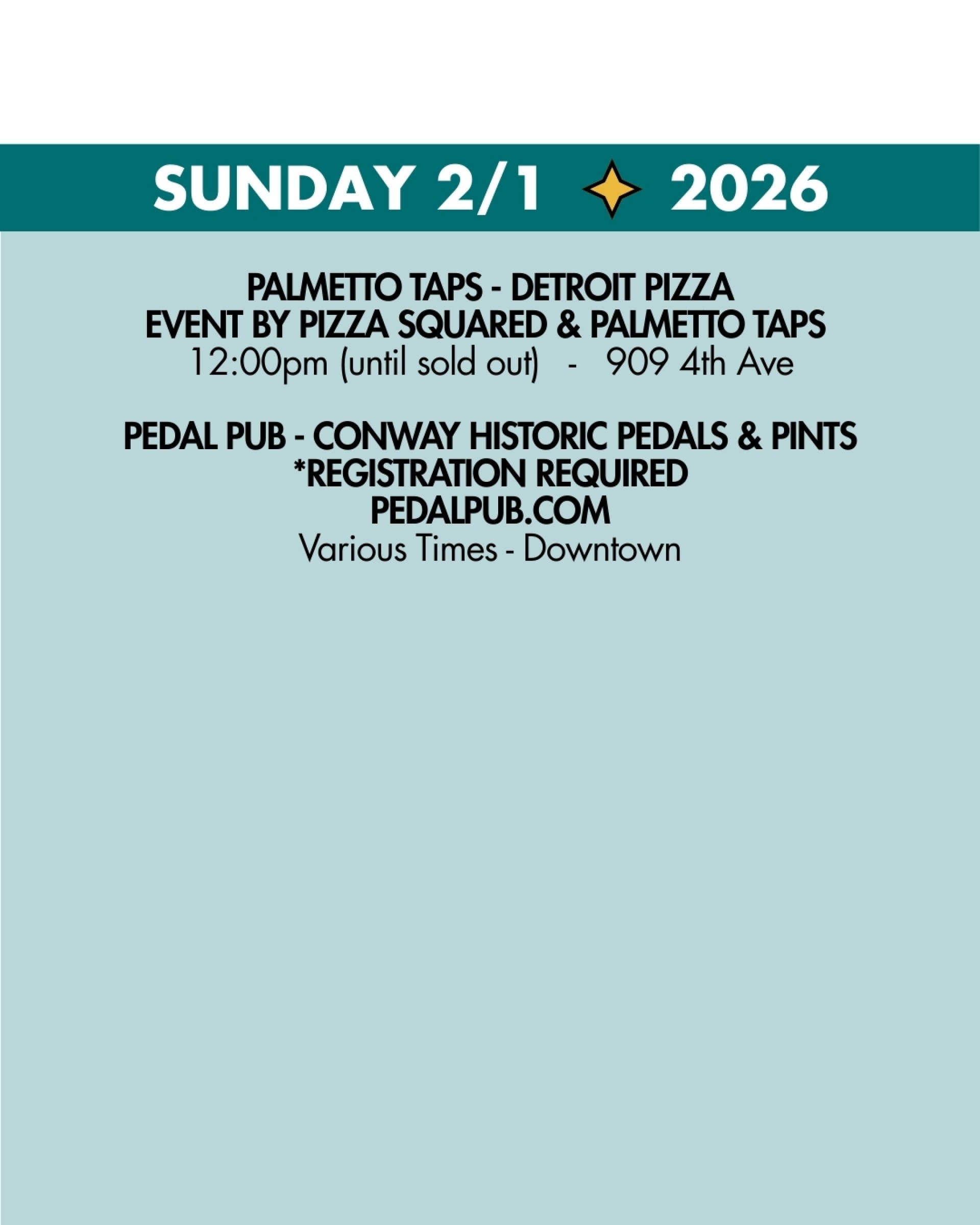 weekend rundown 1/25