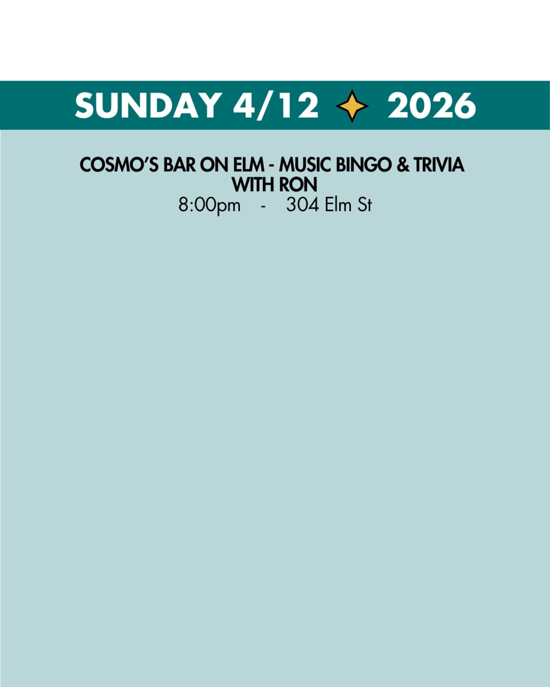 weekend rundown 4/12