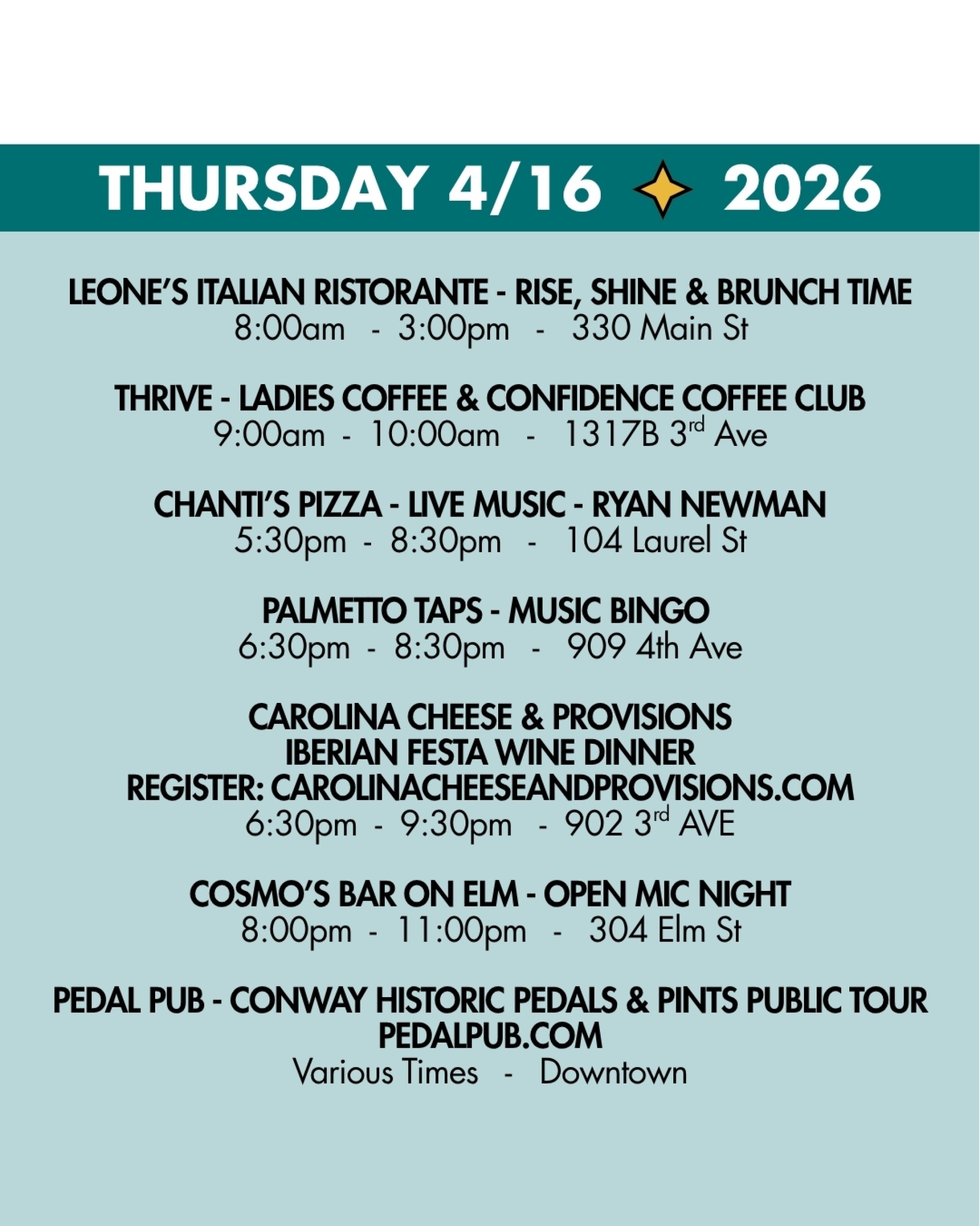 weekend rundown 4/16