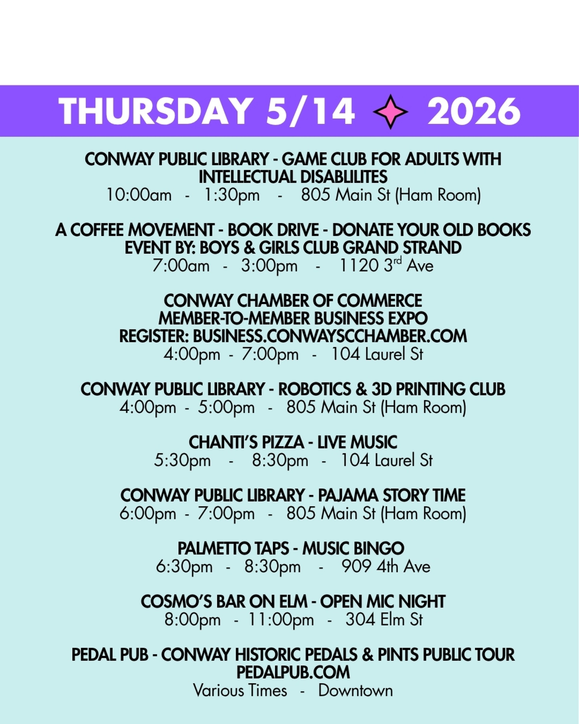 WEEKEND RUNDOWN 5/14