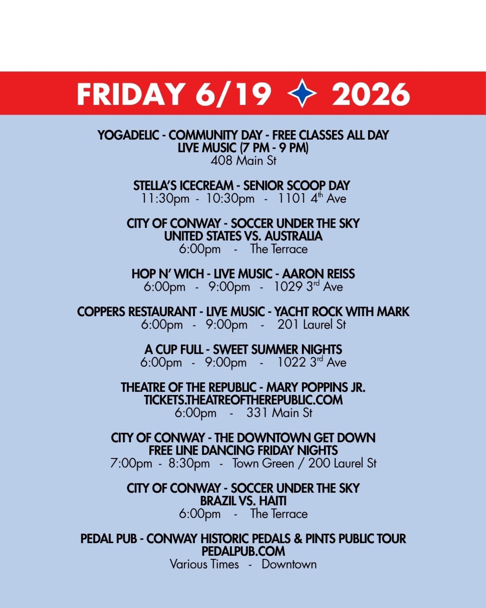 weekend rundown 6-19