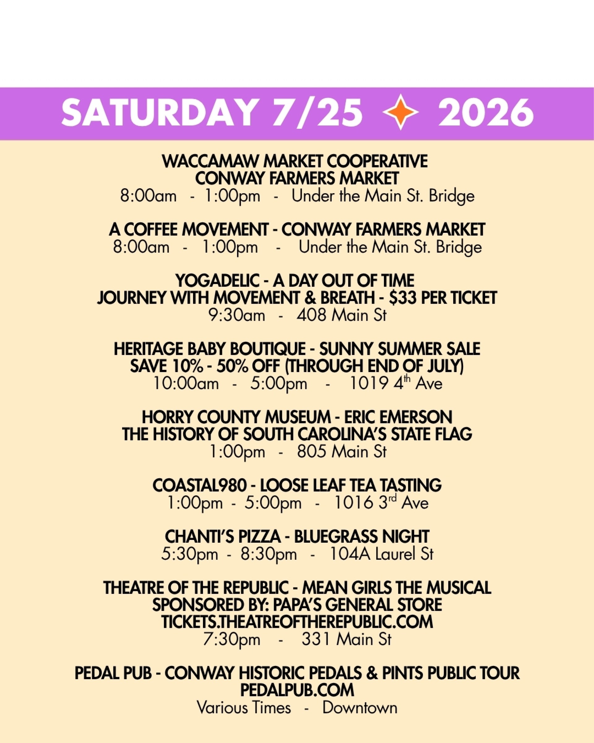 weekend rundown 7/25