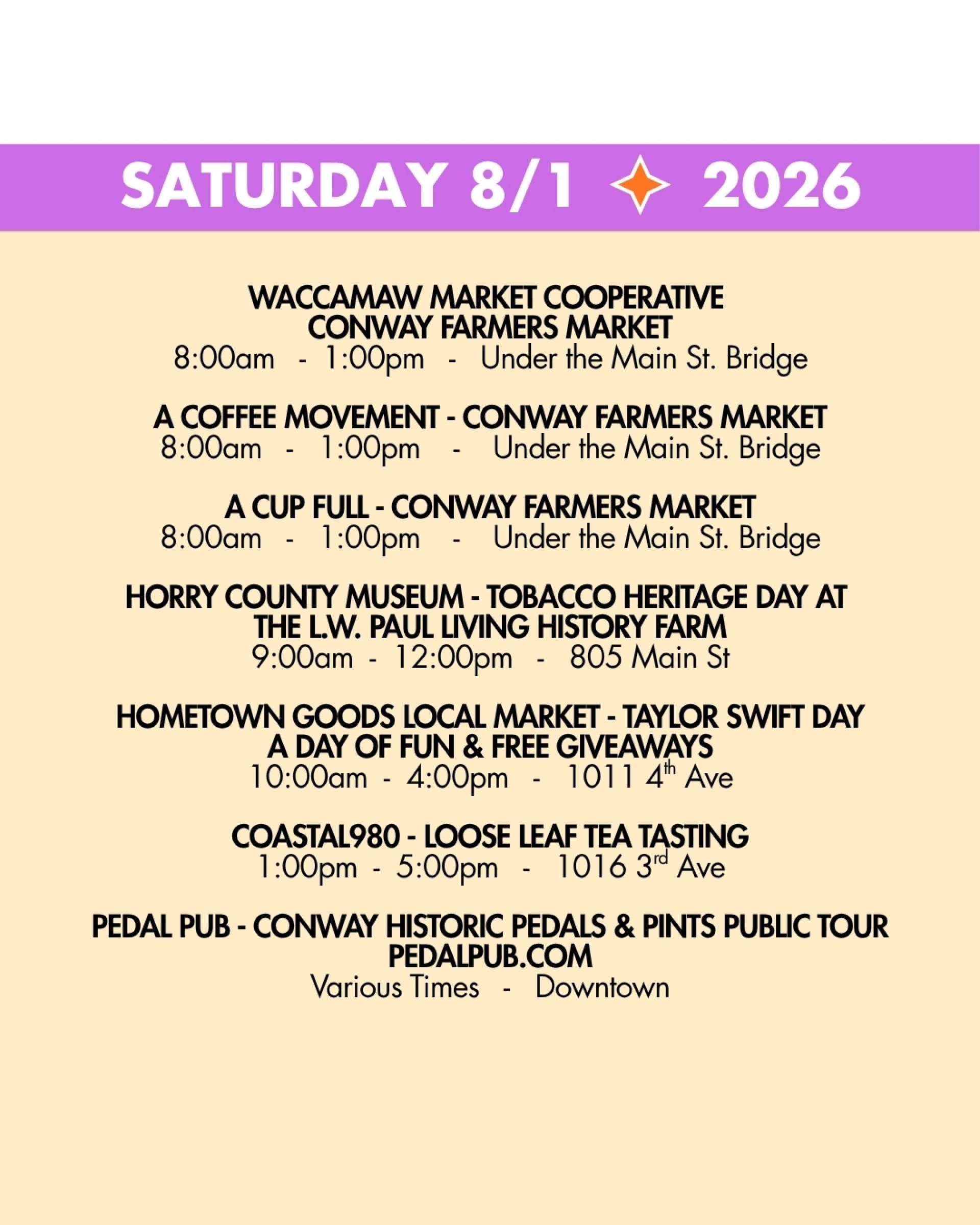 weekend rundown 8-1