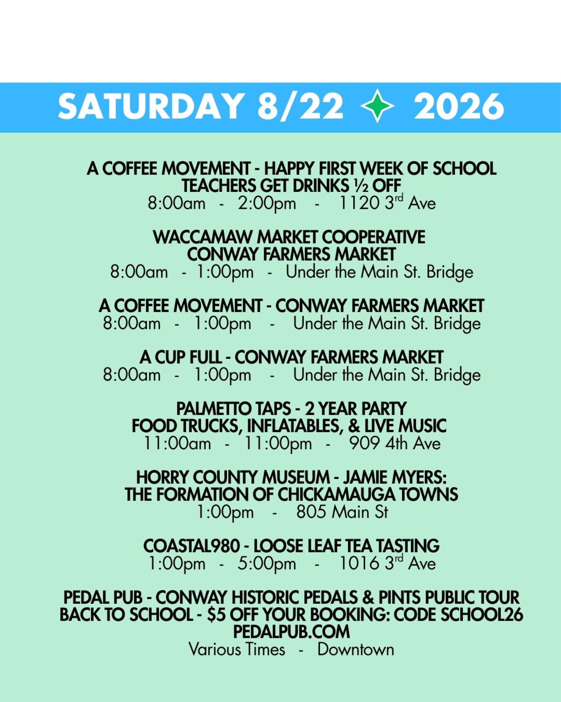 WEEKEND RUNDOWN 8-22