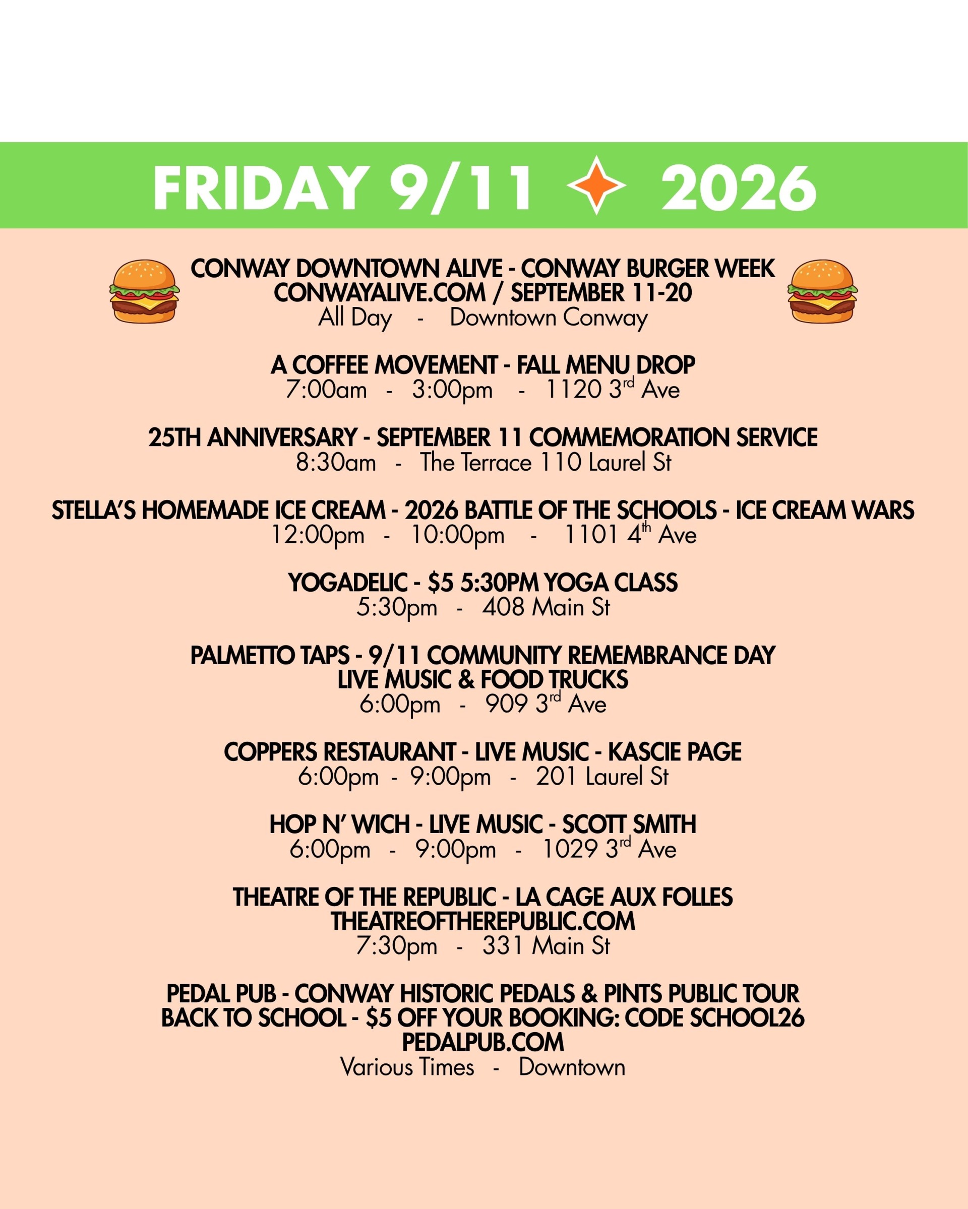 weekend rundown 9-11