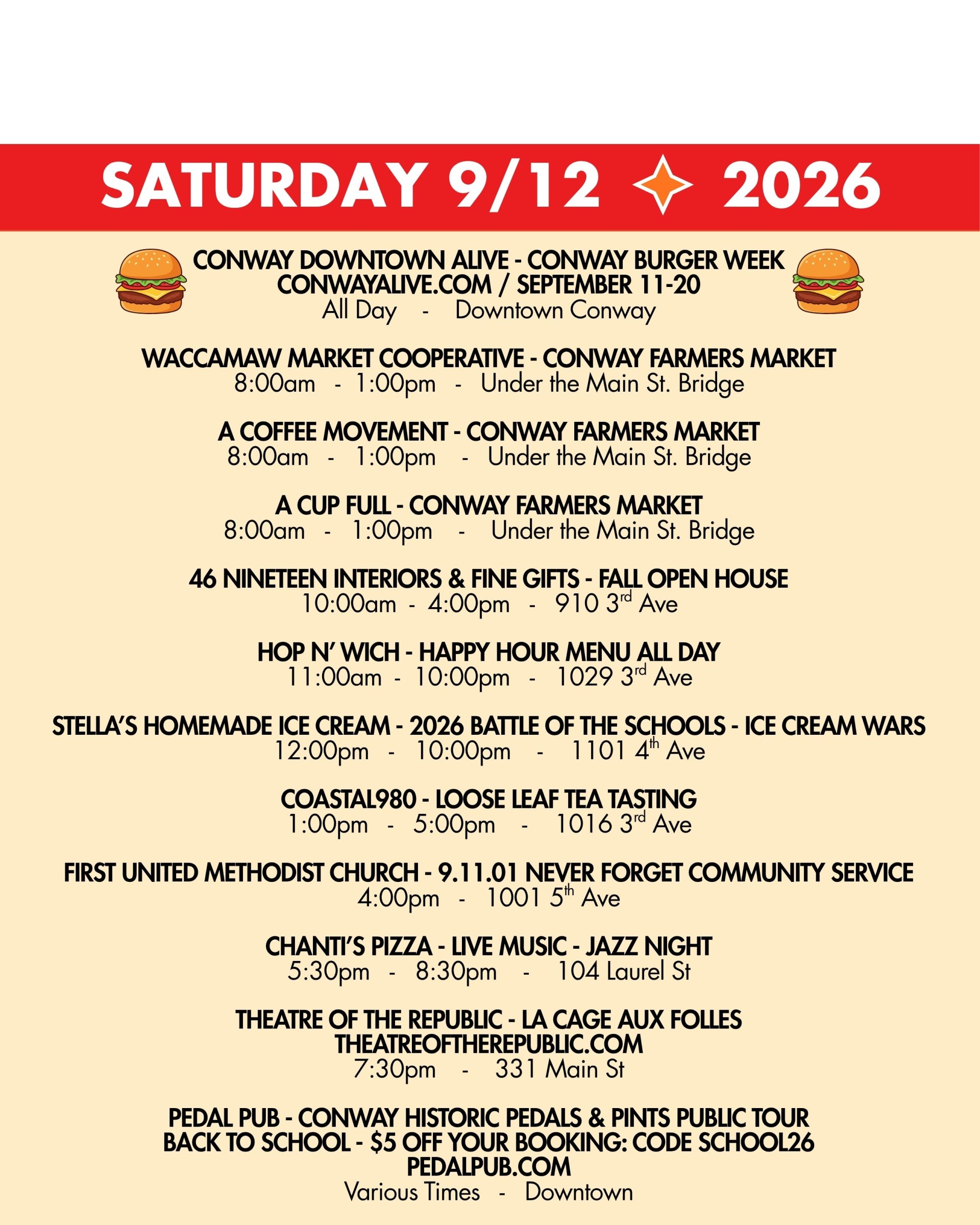 weekend rundown 9-12
