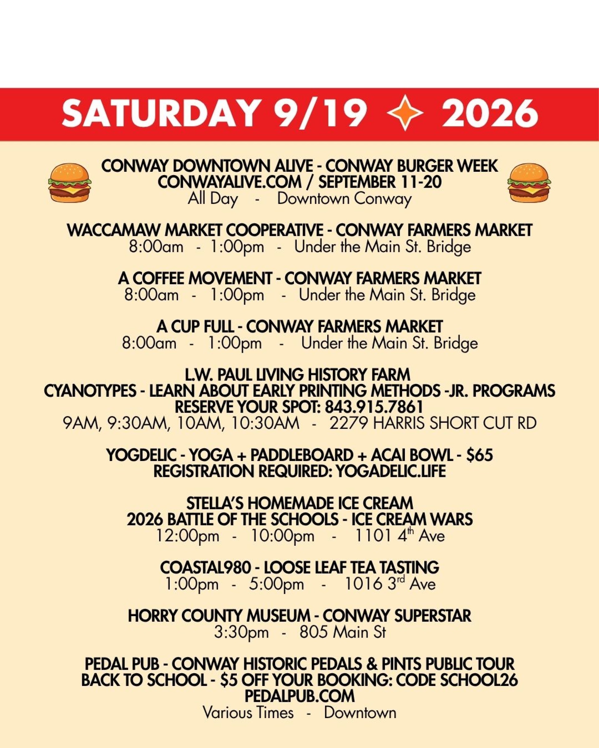weekend rundown 9-19