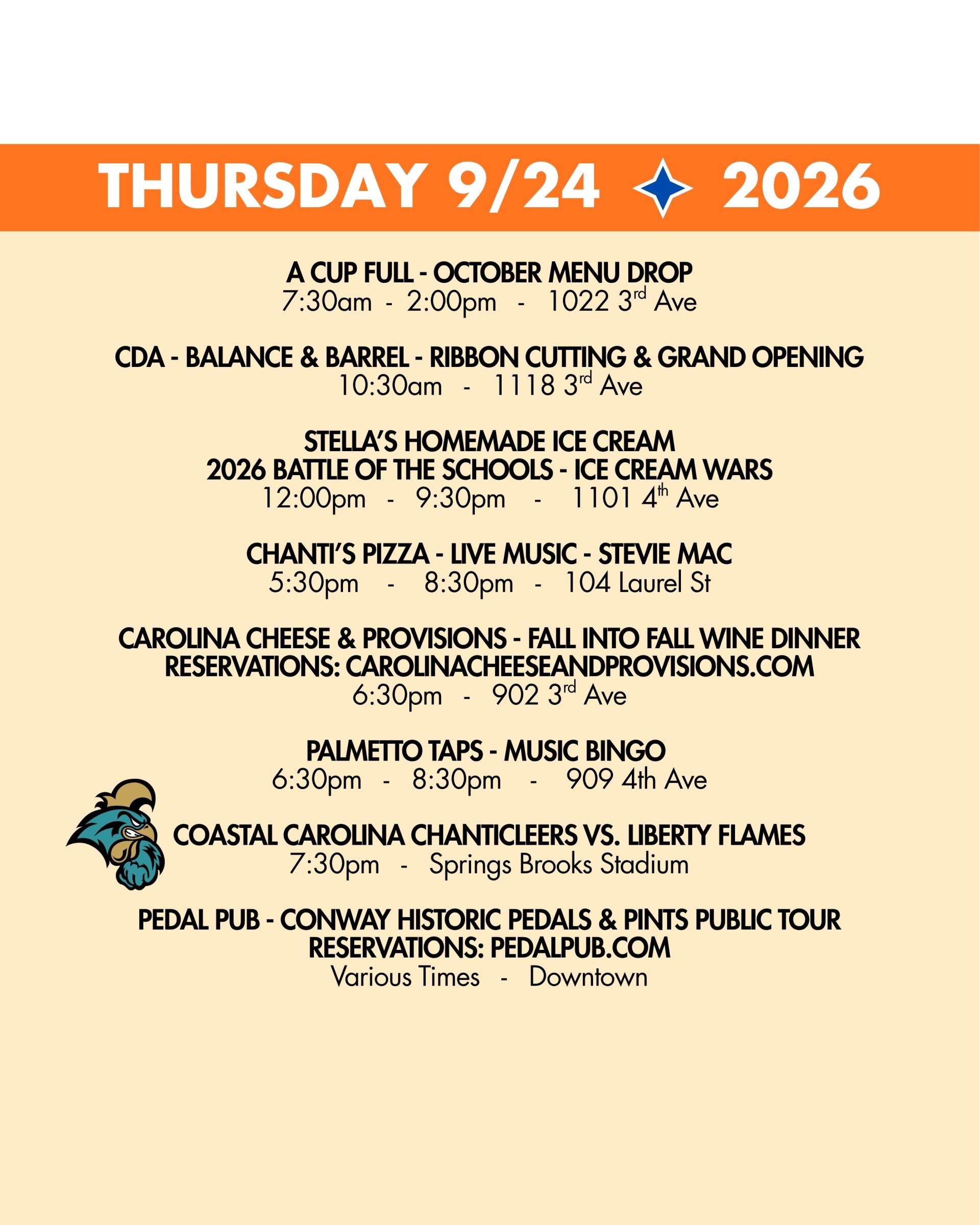 weekend rundown 9-24